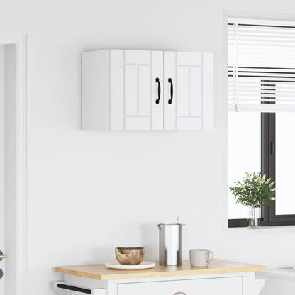 vidaXL Meuble haut de cuisine avec porte Blanc 60 x 31 x 40 cm Bois d'ingénierie