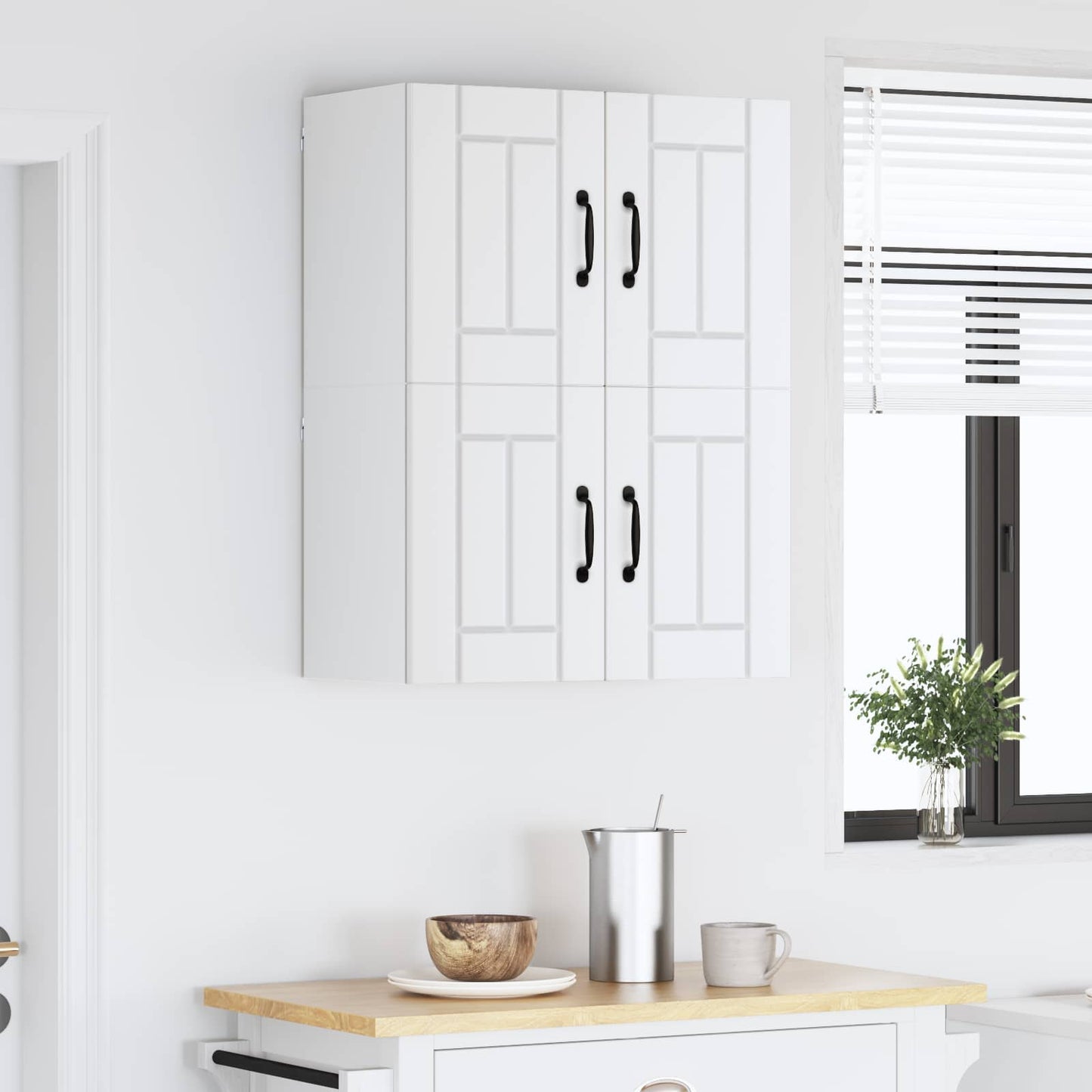 vidaXL Küchenschrank 2 pcs Weiß 60 x 31 x 40 cm Holzwerkstoff