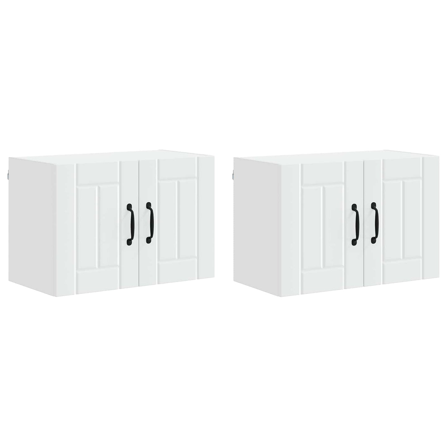 vidaXL Küchenschrank 2 pcs Weiß 60 x 31 x 40 cm Holzwerkstoff