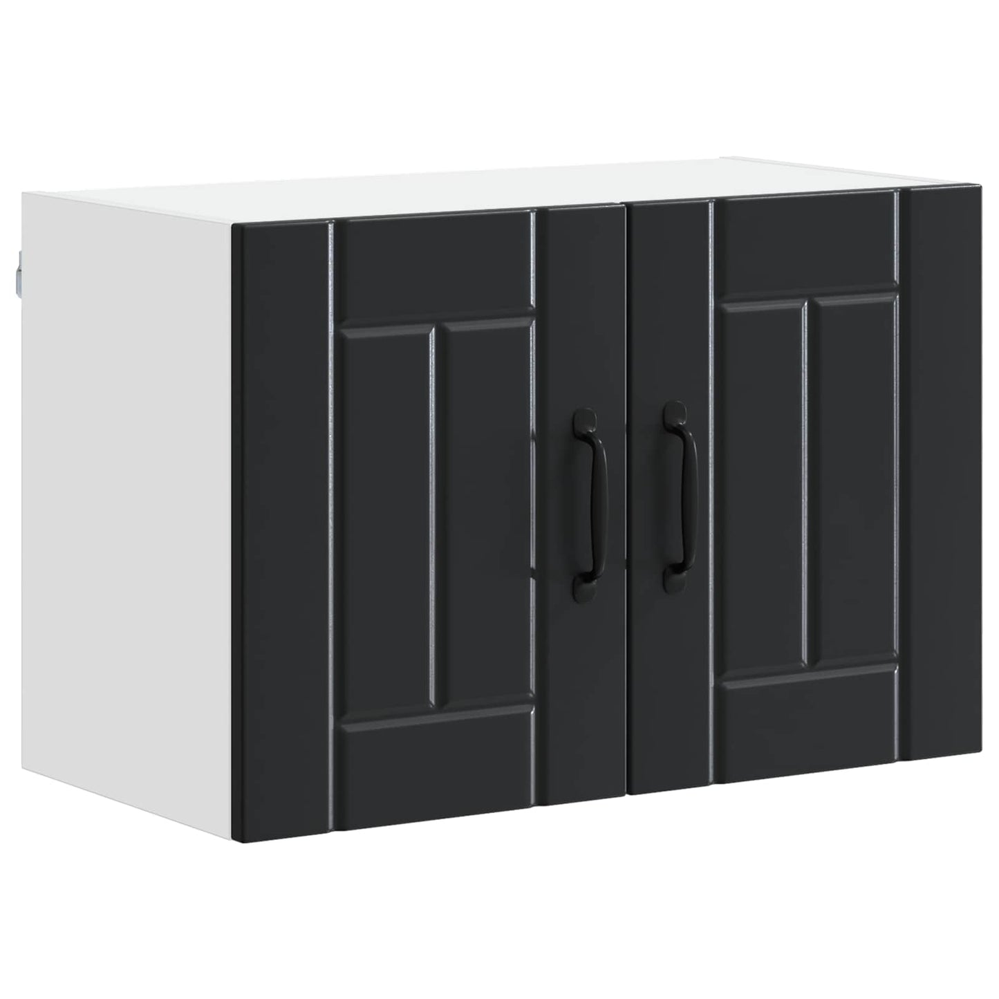 vidaXL Meuble haut de cuisine avec porte Noir 60 x 31 x 40 cm Bois d'ingénierie
