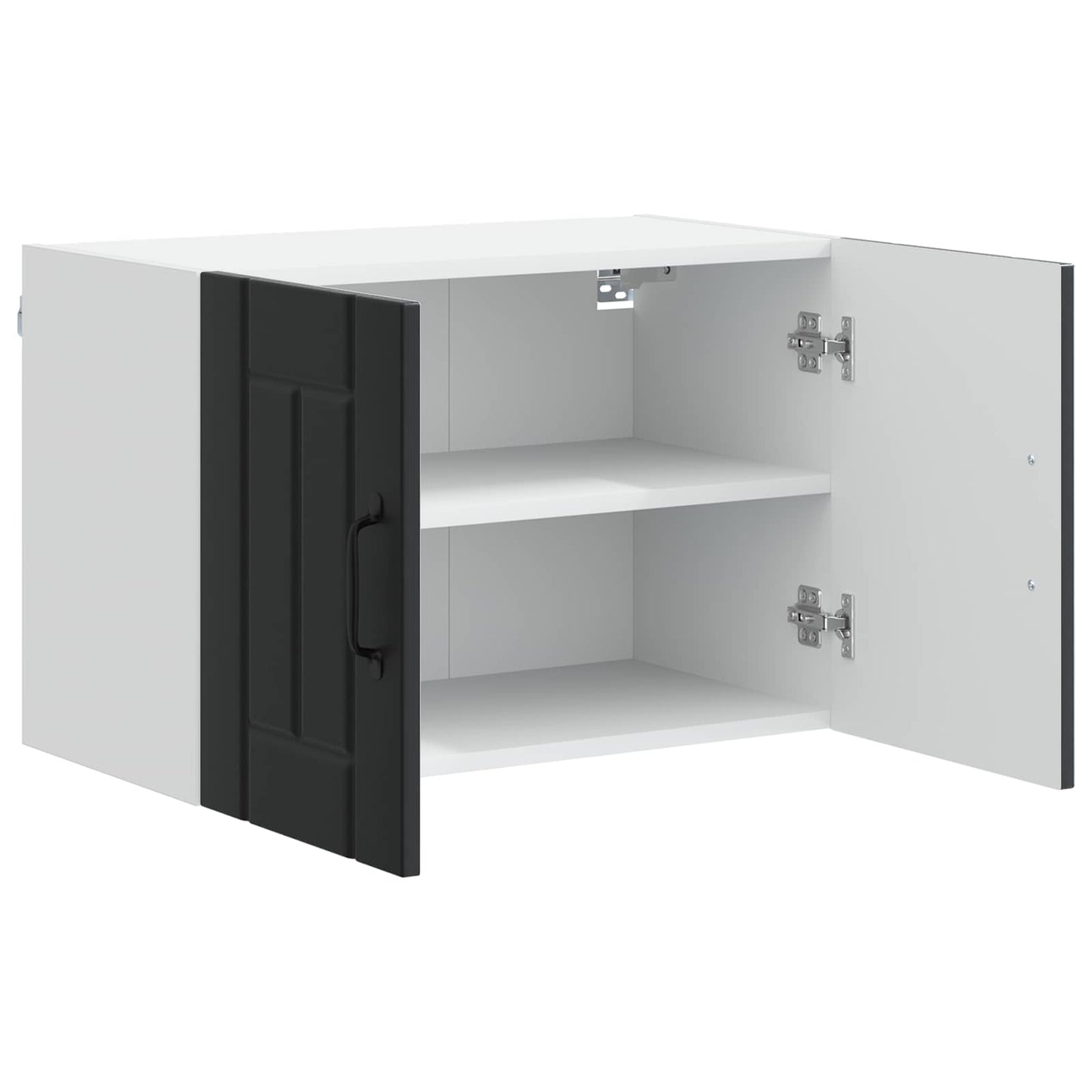 vidaXL Meuble haut de cuisine avec porte Noir 60 x 31 x 40 cm Bois d'ingénierie