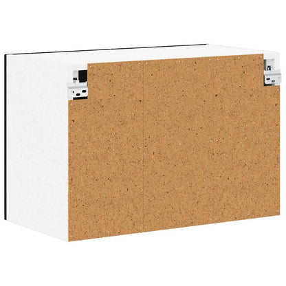 vidaXL Meuble haut de cuisine avec porte Noir 60 x 31 x 40 cm Bois d'ingénierie