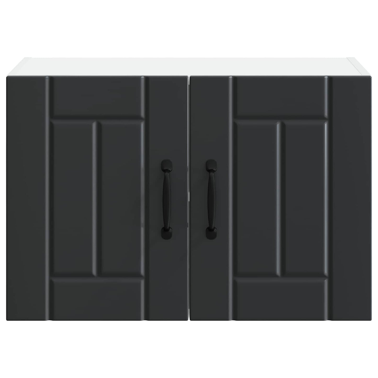 vidaXL Meuble haut de cuisine avec porte Noir 60 x 31 x 40 cm Bois d'ingénierie