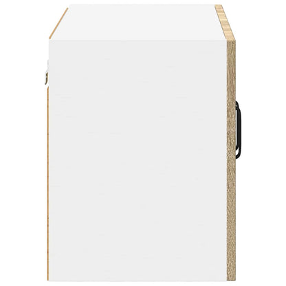 vidaXL Küchenwandschränke mit Tür 2 pcs Sonoma-Eiche 60 x 31 x 40 cm