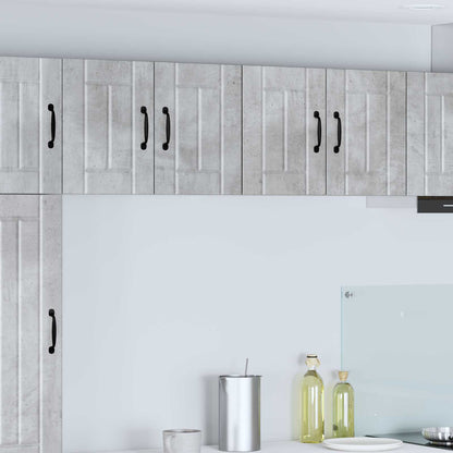 vidaXL Meuble haut de cuisine gris béton 60 x 31 x 40 cm en bois d'ingénierie