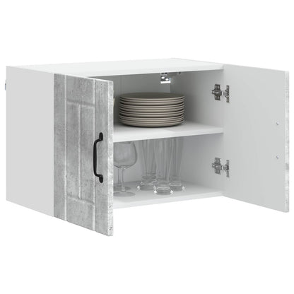vidaXL Meuble haut de cuisine gris béton 60 x 31 x 40 cm en bois d'ingénierie