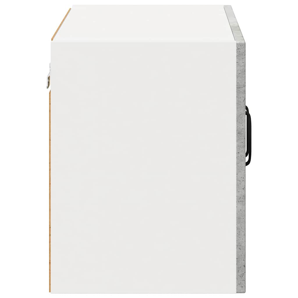 vidaXL Meuble haut de cuisine gris béton 60 x 31 x 40 cm en bois d'ingénierie