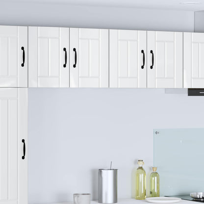vidaXL Meuble haut de cuisine blanc brillant 60 x 31 x 40 cm Bois d'ingénierie