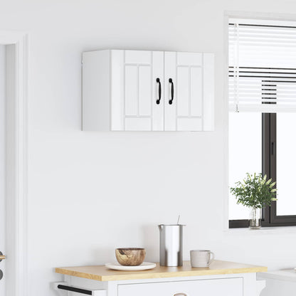 vidaXL Meuble haut de cuisine blanc brillant 60 x 31 x 40 cm Bois d'ingénierie