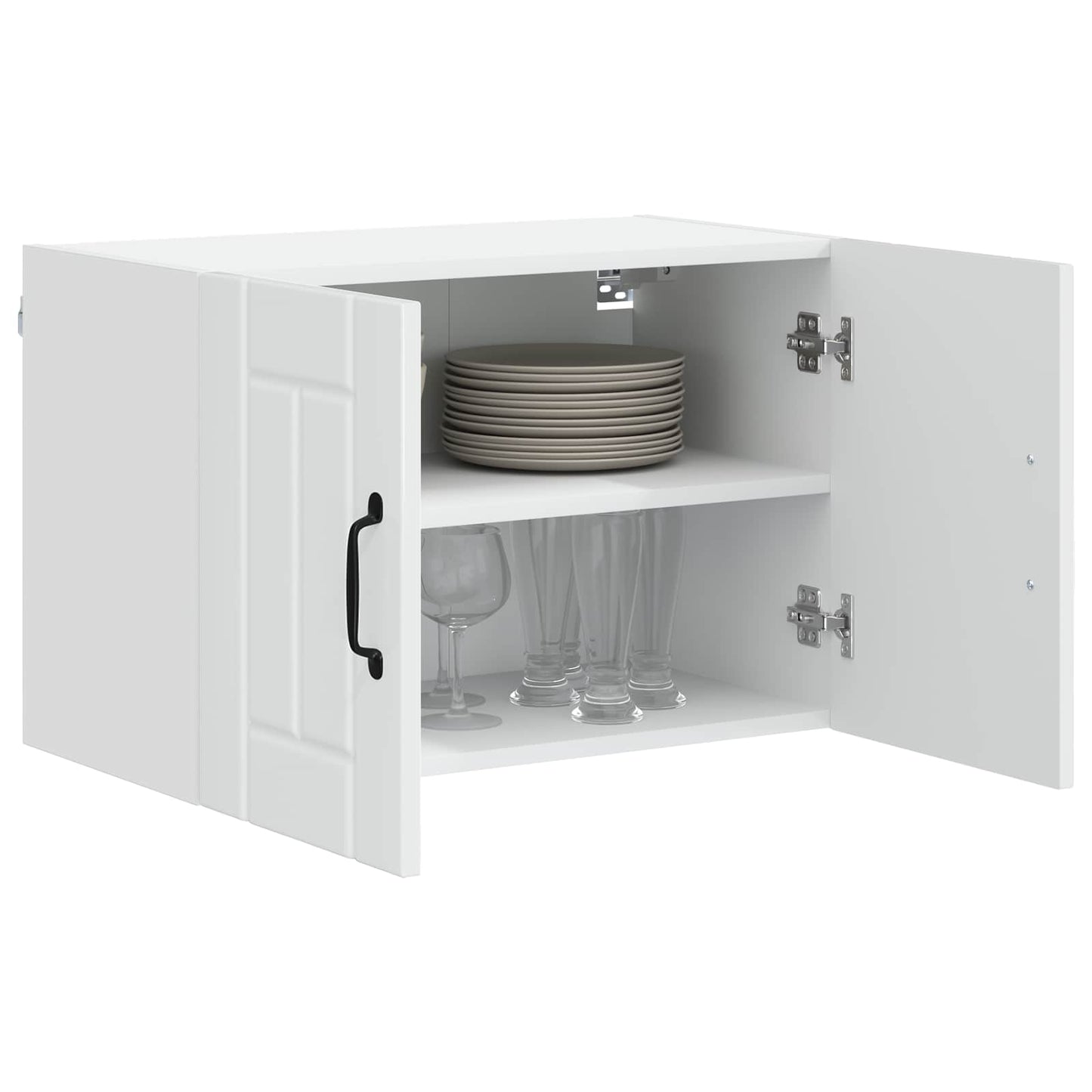 vidaXL Meuble haut de cuisine blanc brillant 60 x 31 x 40 cm Bois d'ingénierie