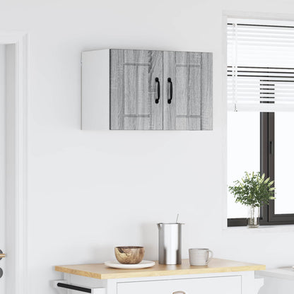 vidaXL Armoire murale de cuisine Gris Sonoma 60 x 31 x 40 cm Bois d'ingénierie