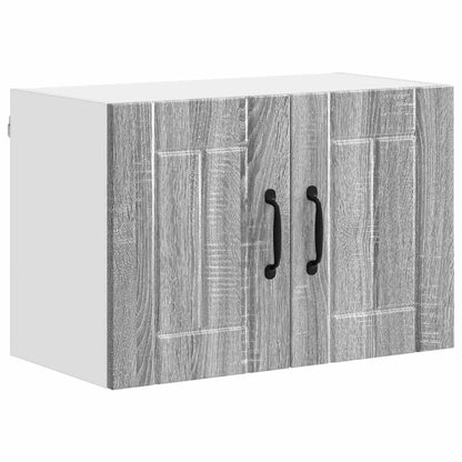 Küchenwandschränke mit Tür 2 pcs Graues Sonoma 60 x 31 x 40 cm