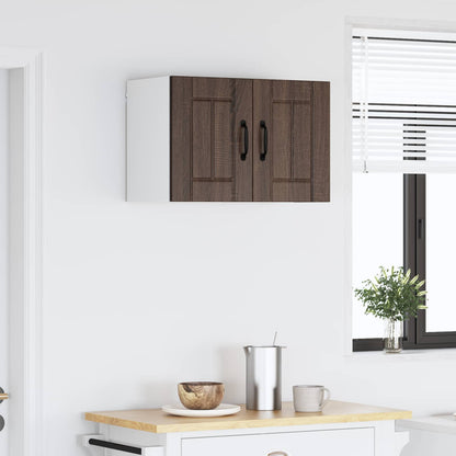 vidaXL Armoire murale de cuisine avec porte Aspect chêne marron 60 x 31 x 40 cm