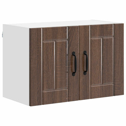 vidaXL Armoire murale de cuisine avec porte Aspect chêne marron 60 x 31 x 40 cm
