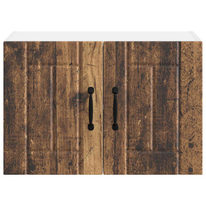 vidaXL Meuble haut de cuisine avec porte en bois de récupération 60 x 31 x 40 cm Bois d'ingénierie
