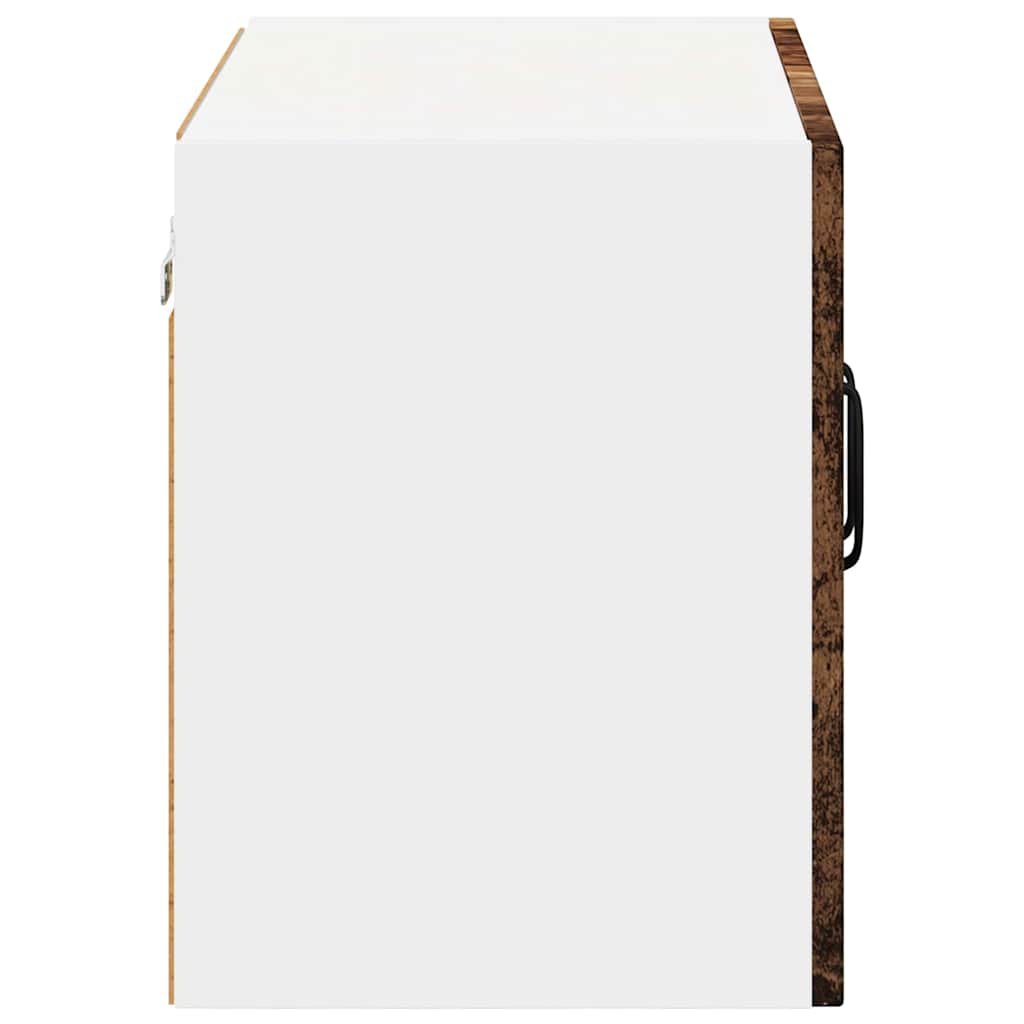 vidaXL Meuble haut de cuisine avec porte en bois de récupération 60 x 31 x 40 cm Bois d'ingénierie