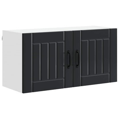 vidaXL Küchenschrank Schwarz 80 x 31 x 40 cm Holzwerkstoff