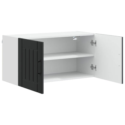 vidaXL Küchenschrank Schwarz 80 x 31 x 40 cm Holzwerkstoff