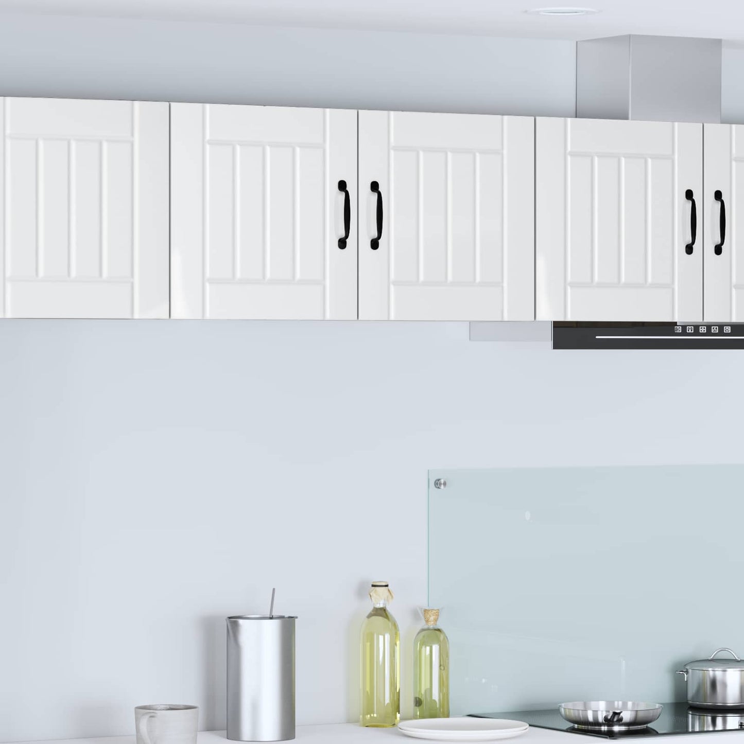 vidaXL Küchenschrank Hochglanz Weiß 80 x 31 x 40 cm Holzwerkstoff