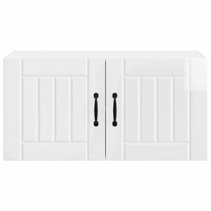 vidaXL Küchenschrank Hochglanz Weiß 80 x 31 x 40 cm Holzwerkstoff