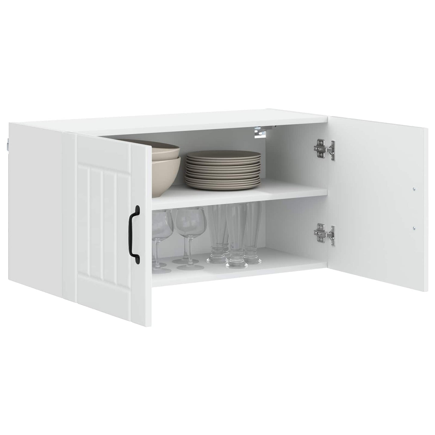 vidaXL Küchenschrank Hochglanz Weiß 80 x 31 x 40 cm Holzwerkstoff