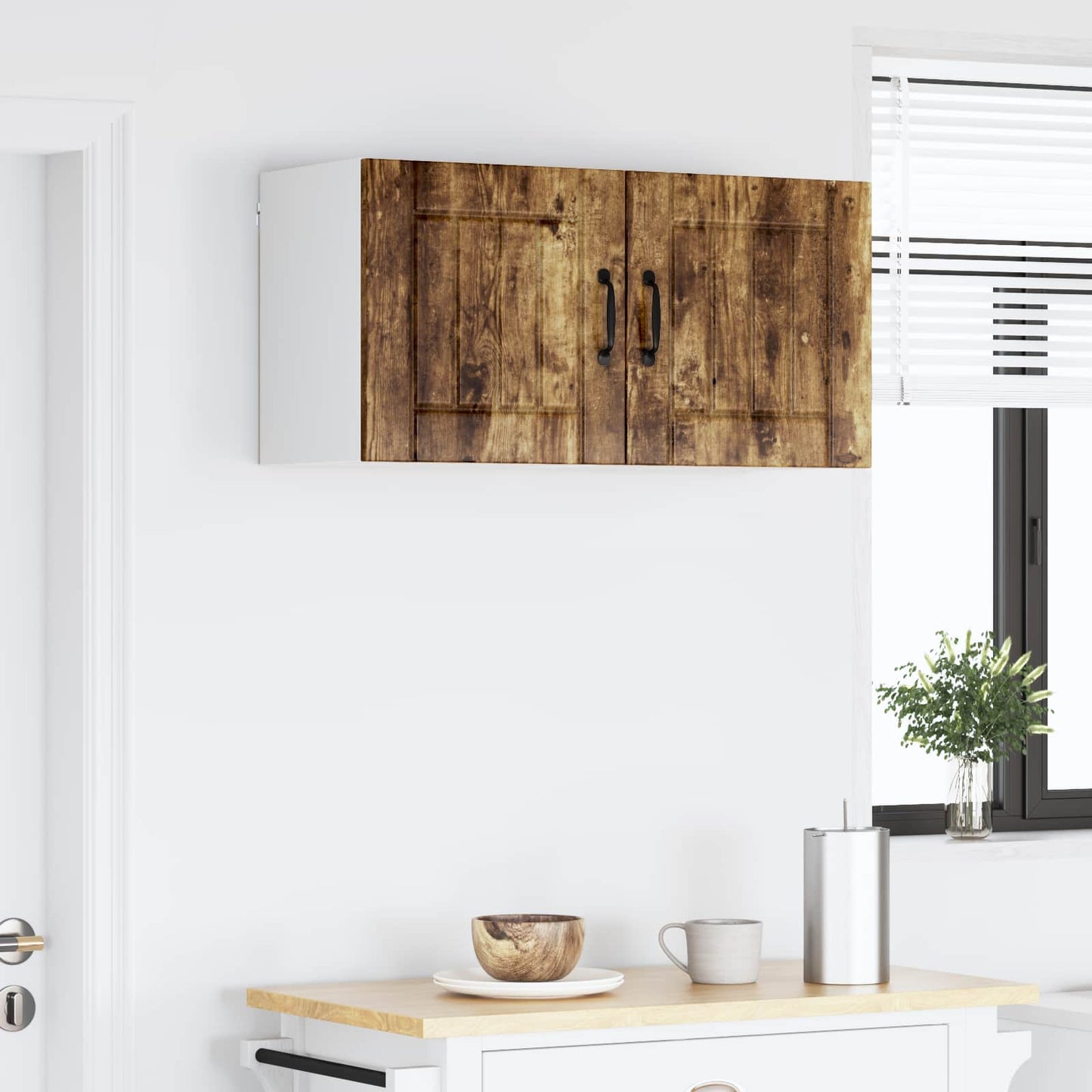 vidaXL Küchenschrank Geräucherte Eiche 80 x 31 x 40 cm Holzwerkstoff