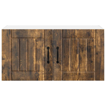 vidaXL Küchenschrank Geräucherte Eiche 80 x 31 x 40 cm Holzwerkstoff
