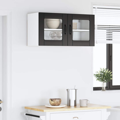 vidaXL Küchenschrank Schwarz 80 x 31 x 40 cm Holzwerkstoff