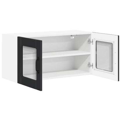 vidaXL Küchenschrank Schwarz 80 x 31 x 40 cm Holzwerkstoff