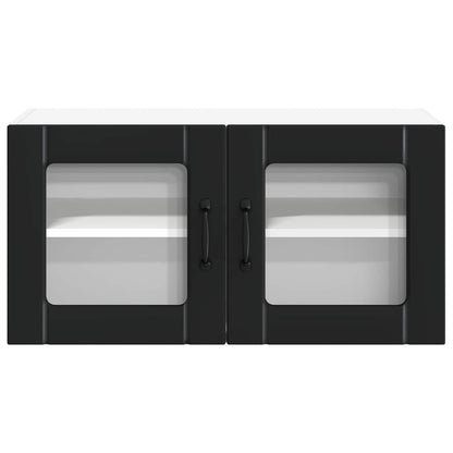 vidaXL Küchenschrank Schwarz 80 x 31 x 40 cm Holzwerkstoff