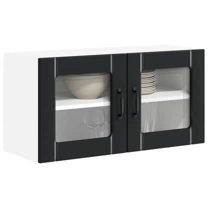 vidaXL Küchenschrank Schwarz 80 x 31 x 40 cm Holzwerkstoff