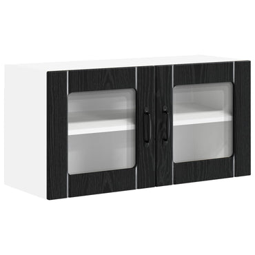 vidaXL Küchenschrank Schwarz Eichen-Optik 80 x 31 x 40 cm