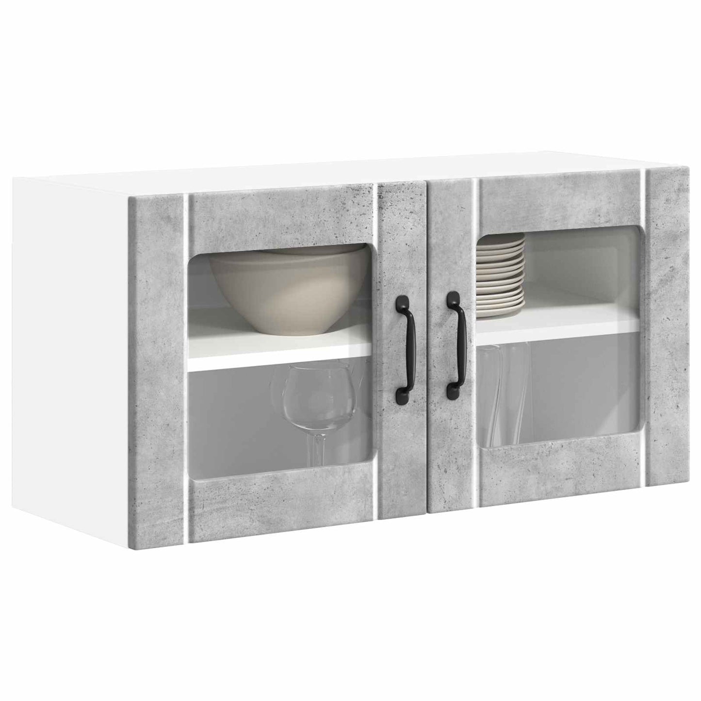 vidaXL Küchenschrank Beton Grau 80 x 31 x 40 cm Holzwerkstoff