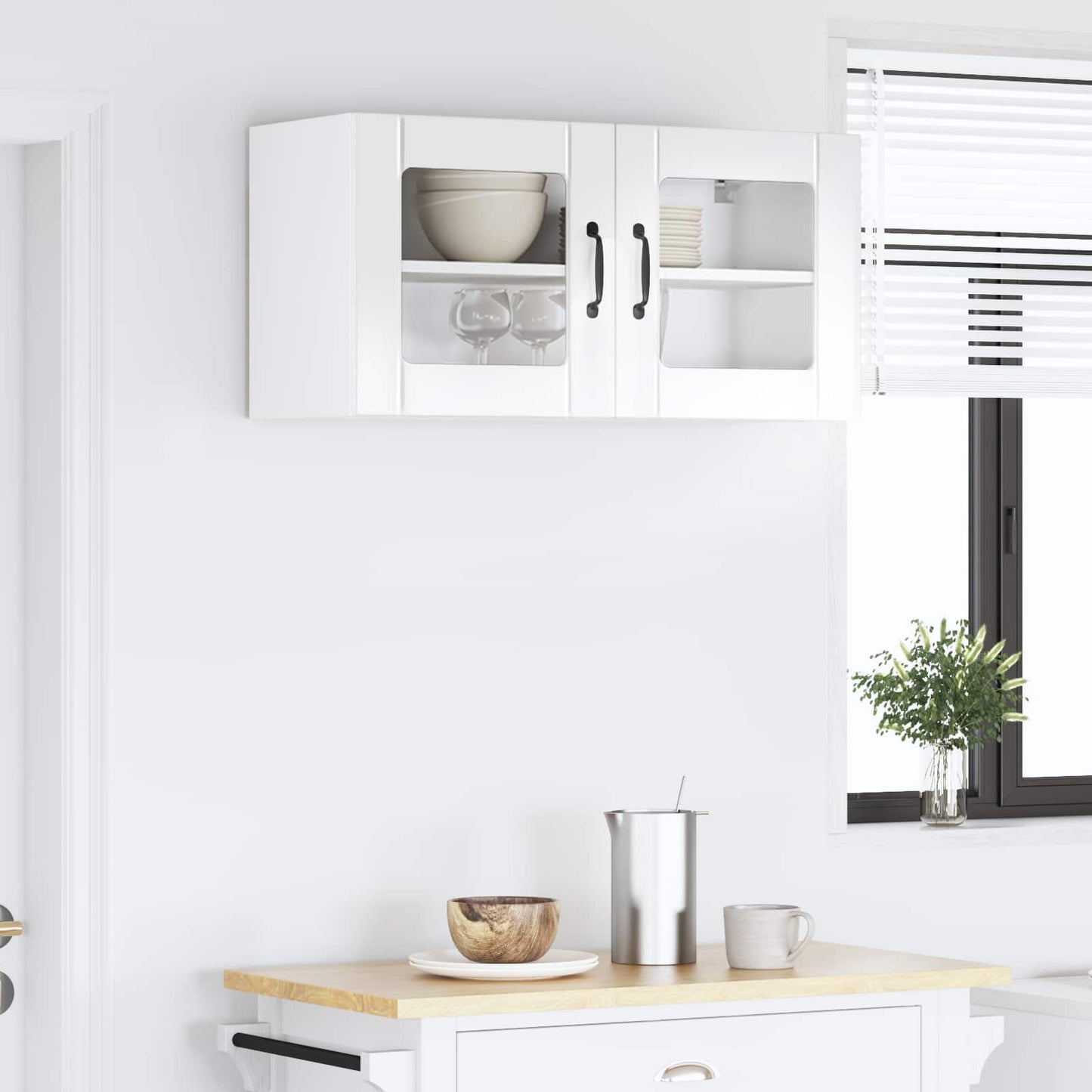 vidaXL Küchenschrank Hochglanz Weiß 80 x 31 x 40 cm Holzwerkstoff