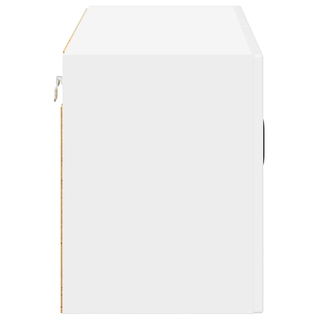 vidaXL Küchenschrank Hochglanz Weiß 80 x 31 x 40 cm Holzwerkstoff