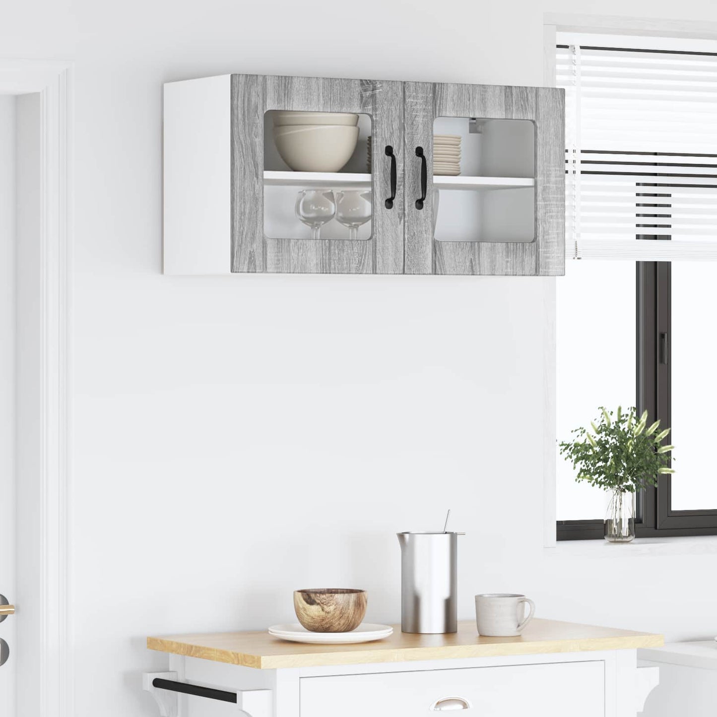 vidaXL Küchenschrank Graues Sonoma 80 x 31 x 40 cm Holzwerkstoff