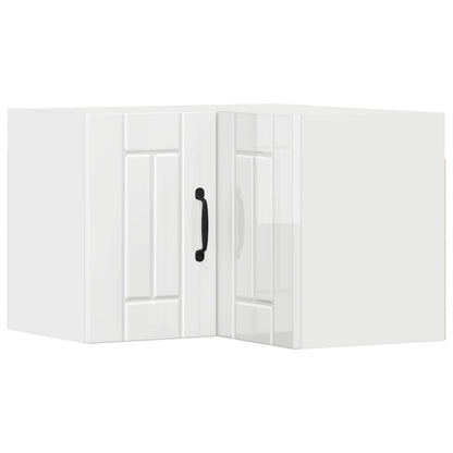 vidaXL Küchenschrank Hochglanz Weiß 57 x 57 x 40 cm Holzwerkstoff