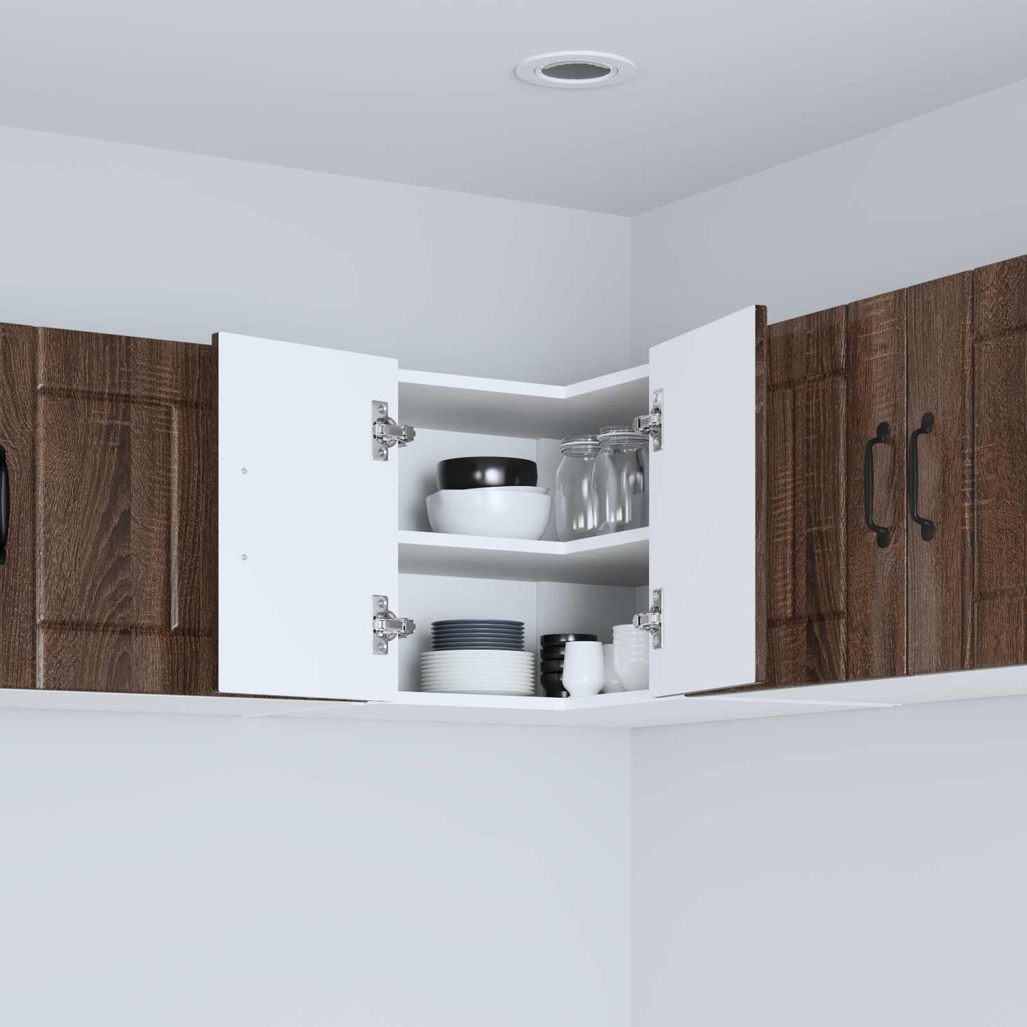 vidaXL Küchenschrank Braun Eichen-Optik 57 x 57 x 40 cm Holzwerkstoff