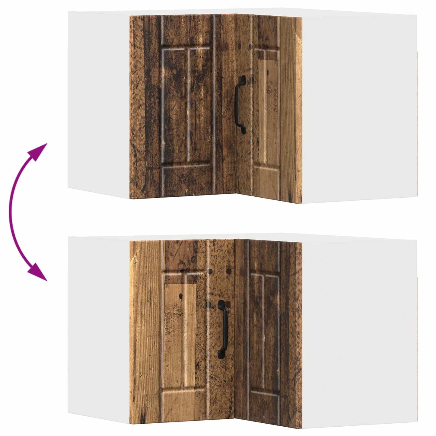 vidaXL Küchenschrank Altholz 57 x 57 x 40 cm Holzwerkstoff