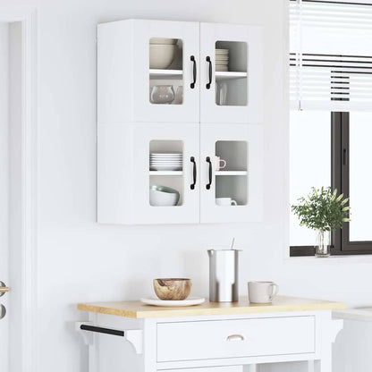 vidaXL Küchenschrank 2 pcs Weiß 60 x 31 x 40 cm Holzwerkstoff