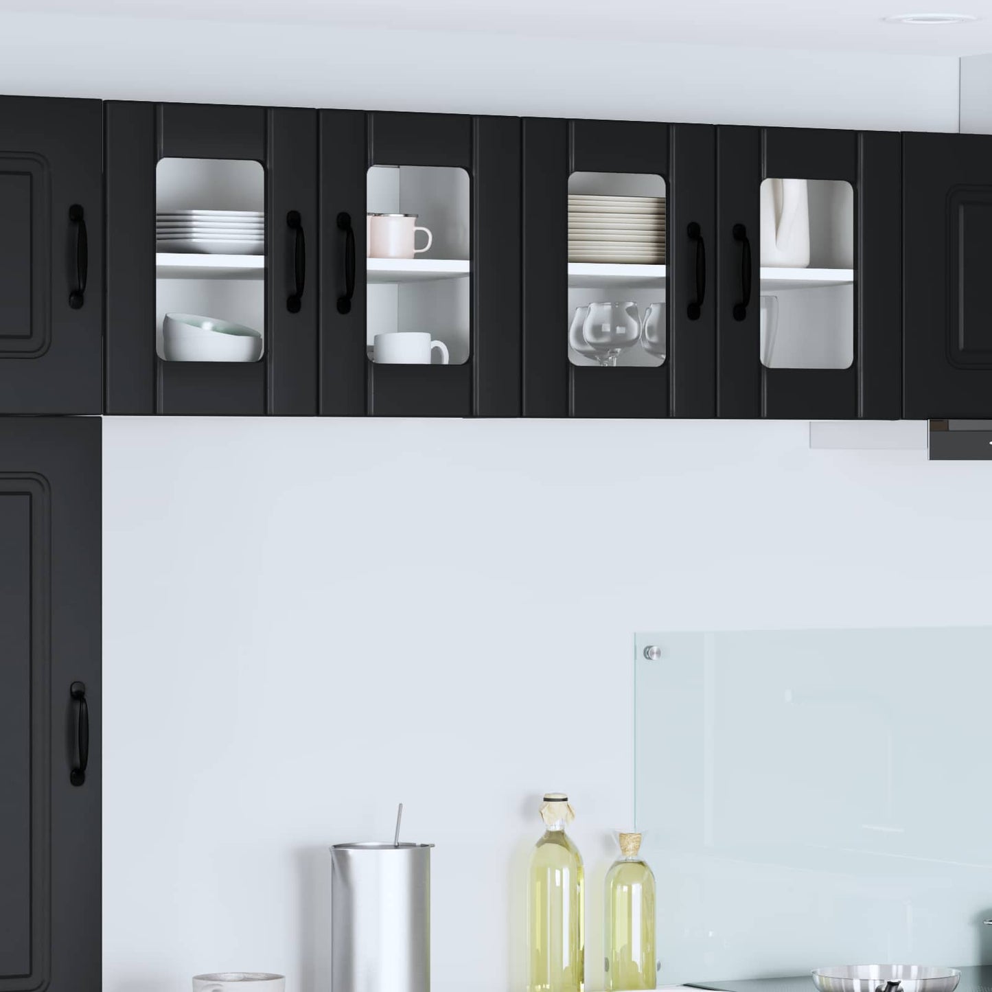 vidaXL Küchenschrank Schwarz 60 x 31 x 40 cm Holzwerkstoff