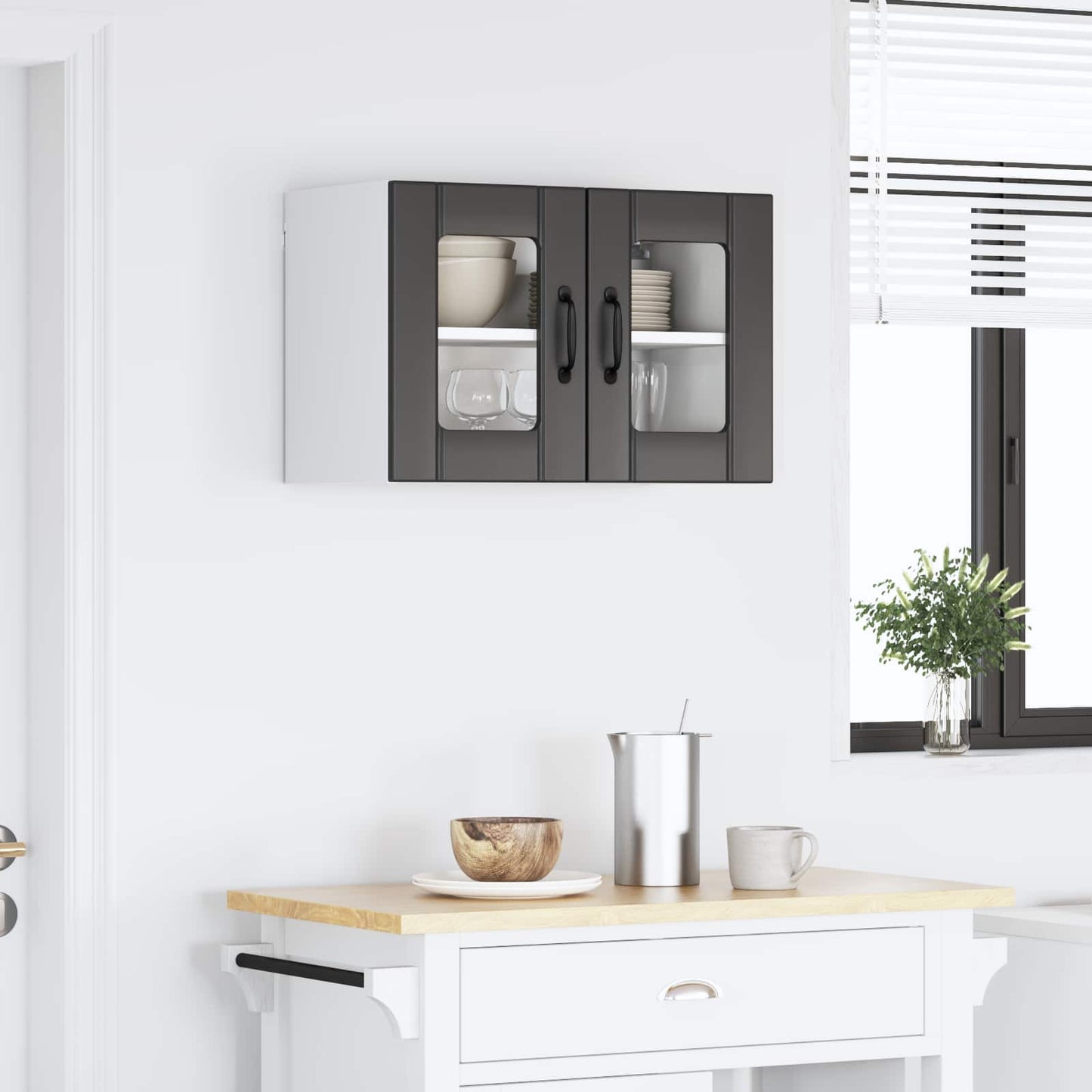 vidaXL Küchenschrank Schwarz 60 x 31 x 40 cm Holzwerkstoff