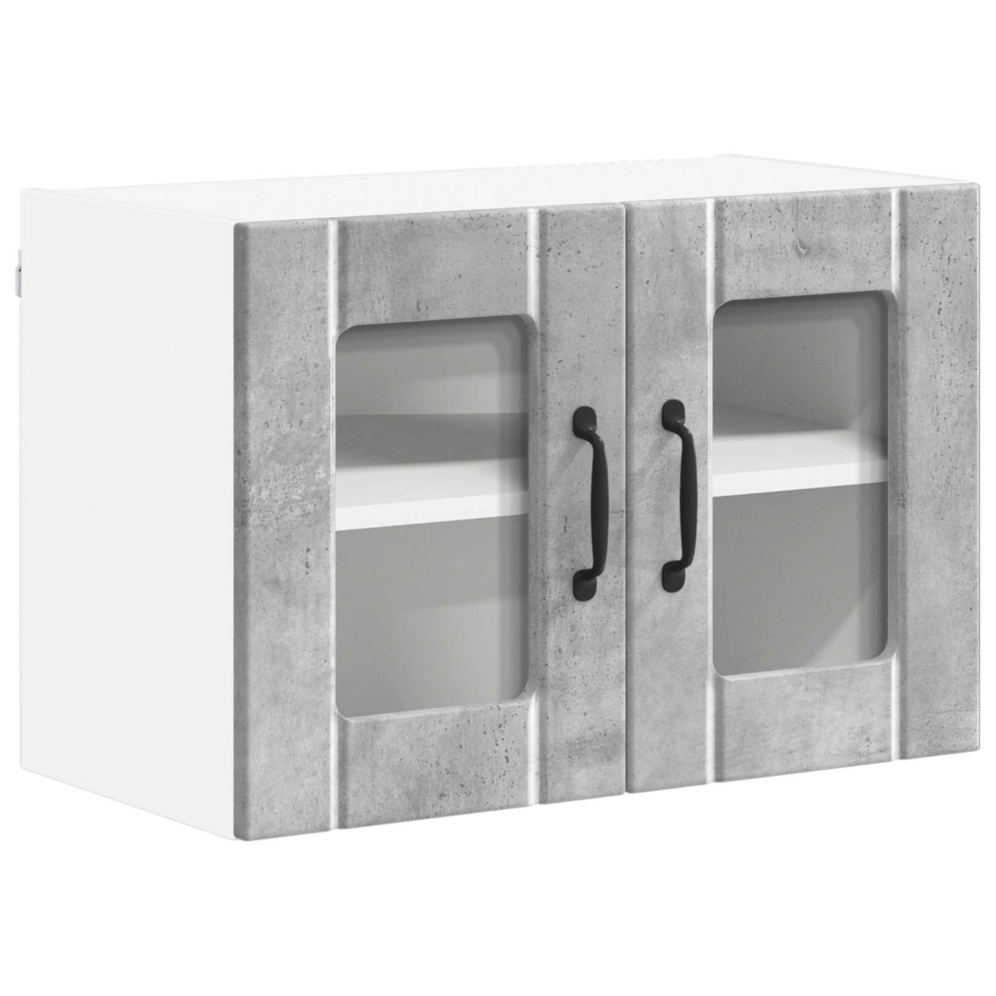vidaXL Küchenschrank 2 pcs Beton Grau 60 x 31 x 40 cm Holzwerkstoff