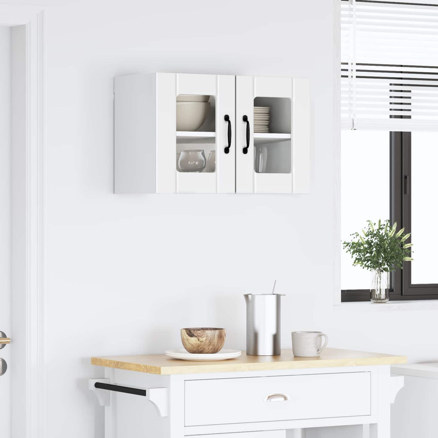 vidaXL Küchenschrank Hochglanz Weiß 60 x 31 x 40 cm Holzwerkstoff