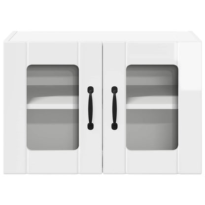 vidaXL Küchenschrank 2 pcs Hochglanz Weiß 60 x 31 x 40 cm
