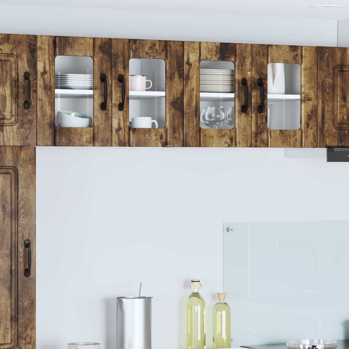 Küchenschrank 2 pcs Geräucherte Eiche 60 x 31 x 40 cm