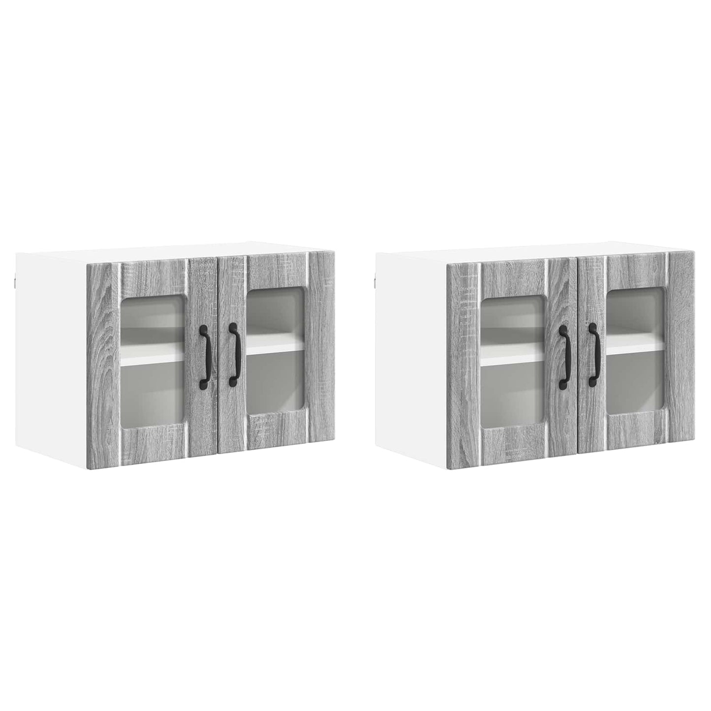 vidaXL Küchenschrank 2 pcs Graues Sonoma 60 x 31 x 40 cm Holzwerkstoff