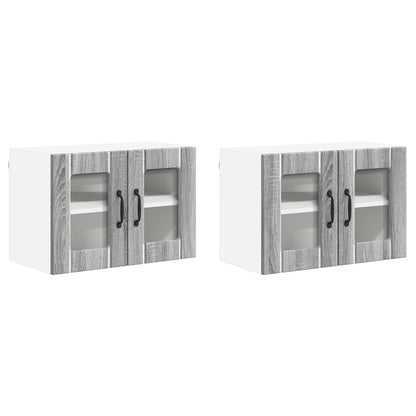 vidaXL Küchenschrank 2 pcs Graues Sonoma 60 x 31 x 40 cm Holzwerkstoff