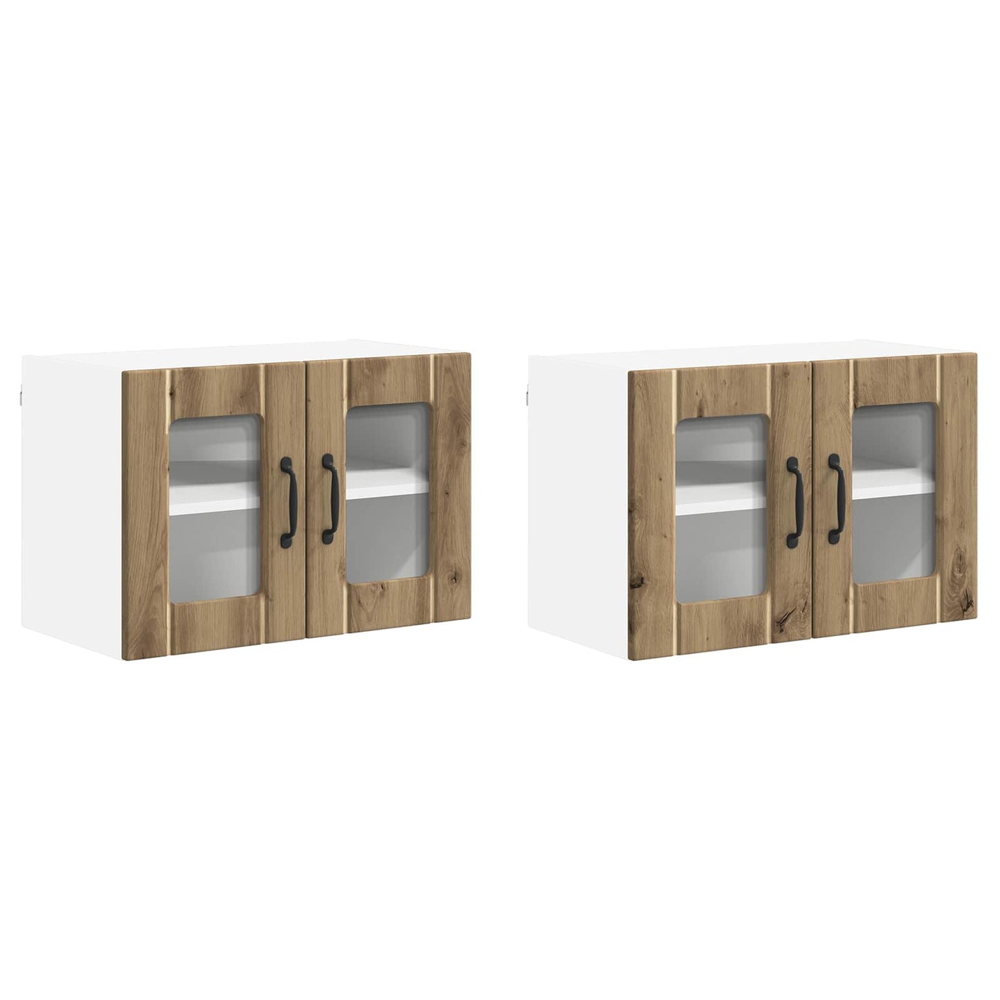vidaXL Meuble haut de cuisine 2 pcs Chêne artisan 60 x 31 x 40 cm Bois d'ingénierie