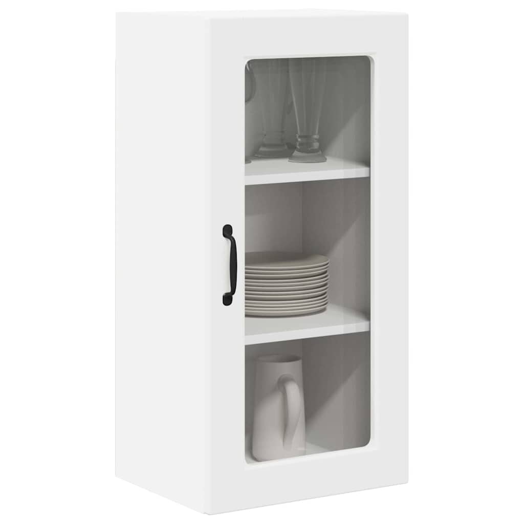 vidaXL Meuble haut de cuisine 2 pcs Blanc 40 x 31 x 80 cm Bois d'ingénierie